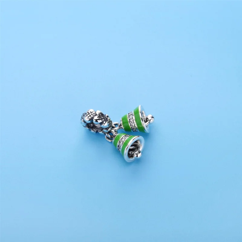 (imagem para) Pingente Pandora de prata Sinos verdes - Visualizar 4
