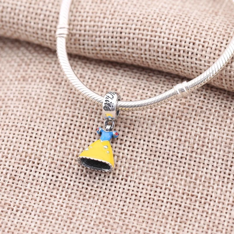 (imagem para) Pingente PANDORA Vestido Branca de Neve - 791579ENMX - Visualizar 2