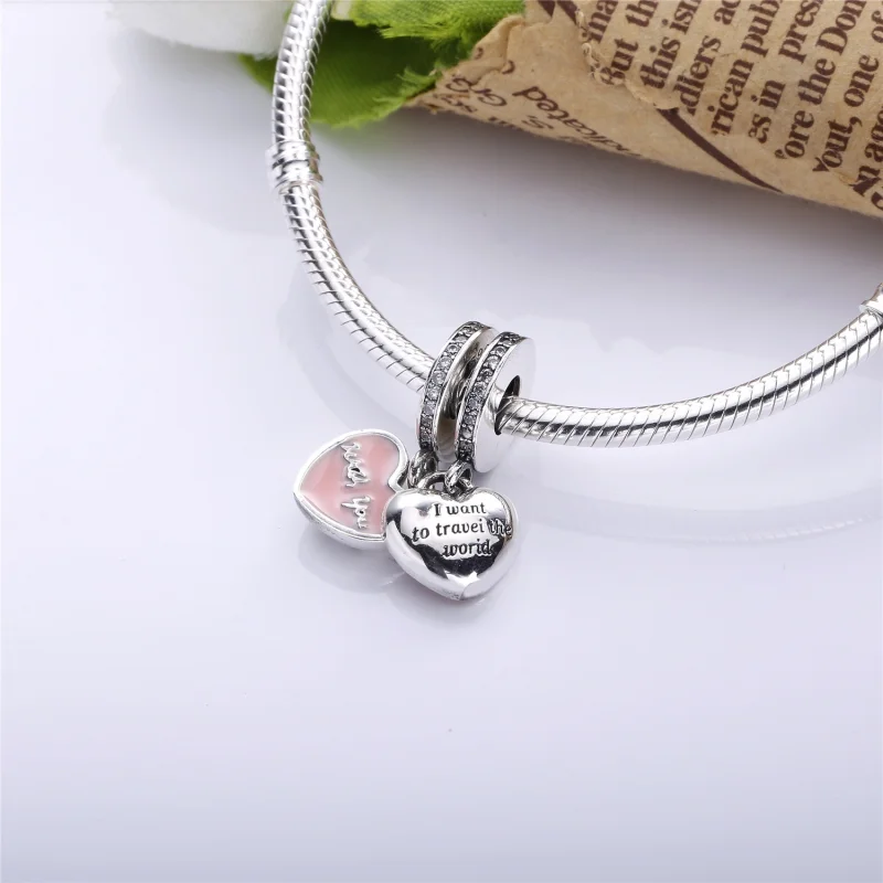 (imagem para) Conta Pendente PANDORA Viagem a Dois - 791717CZ - Visualizar 2