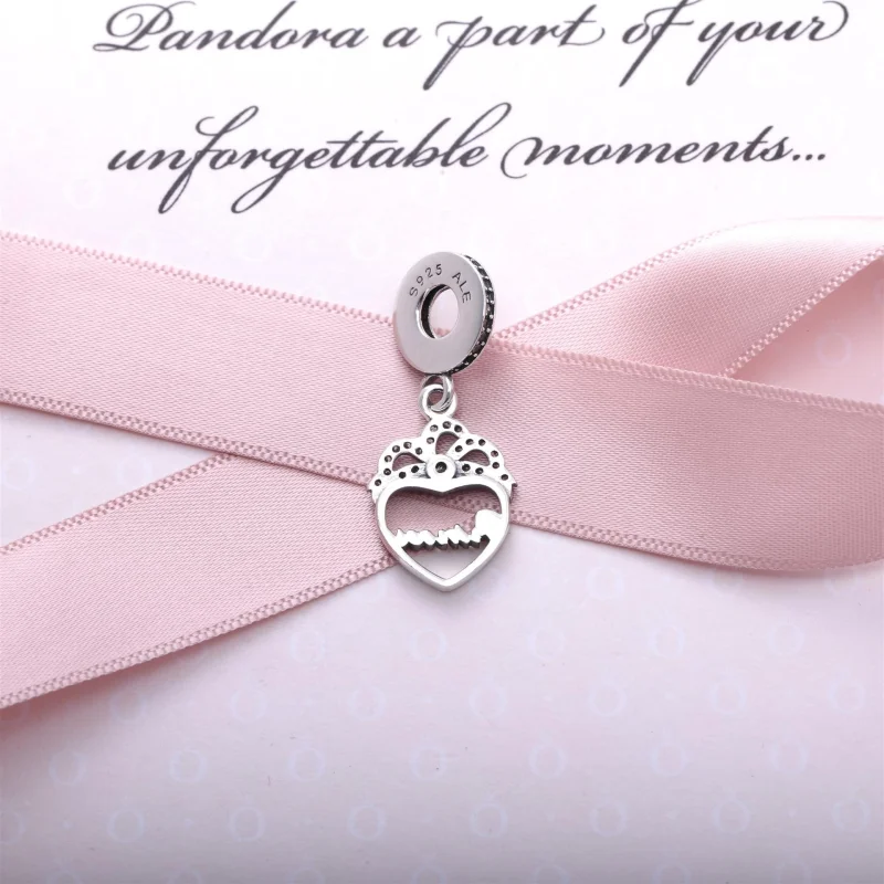 (imagem para) Pingente PANDORA Coração de Princesa - 791962CZ - Visualizar 3
