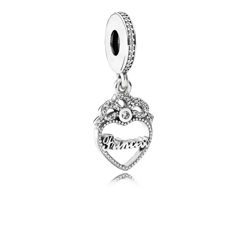 (imagem para) Pingente PANDORA Coração de Princesa - 791962CZ