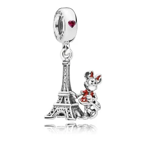 (imagem para) Pingente Pandora de prata Torre Eiffel de Minnie Mouse
