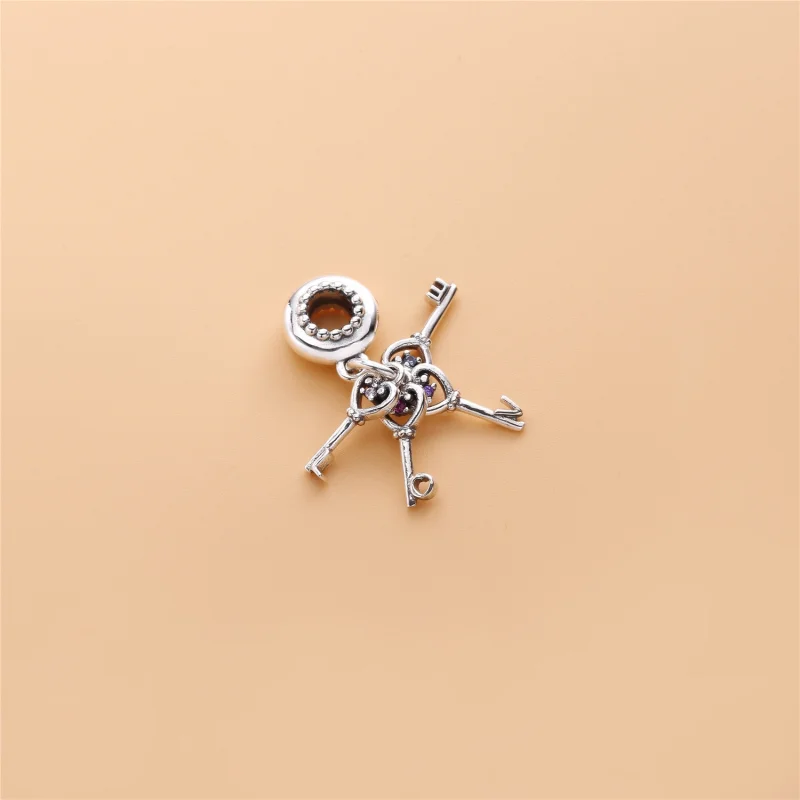 (imagem para) Pingente PANDORA Chaves do Amor - 797654NPMMX - Visualizar 3