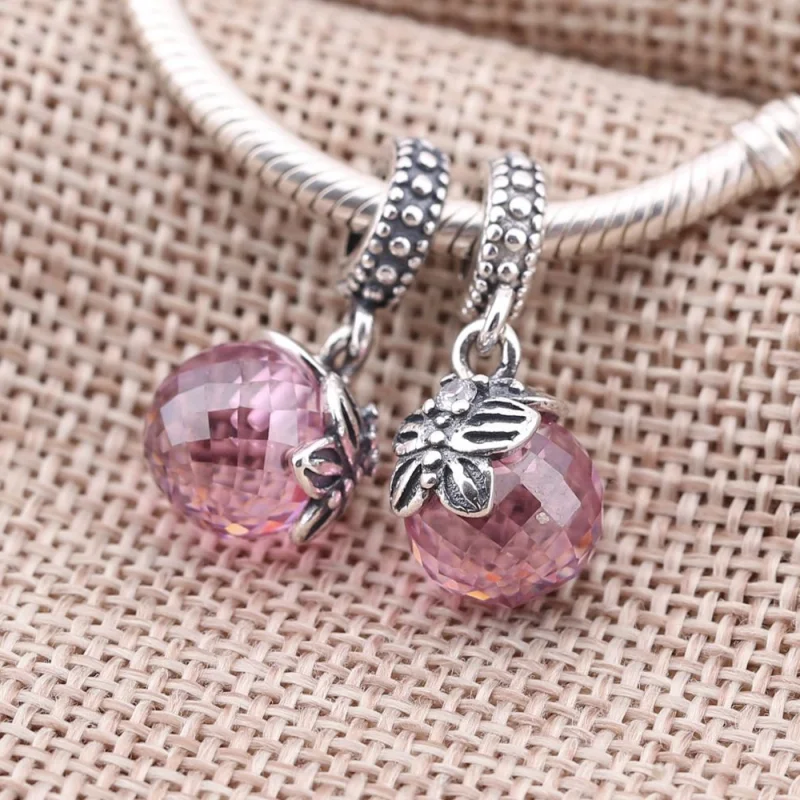 (imagem para) Charm PANDORA de Prata Pendente Pequena Borboleta Rosa - 791258PCZ - Visualizar 2