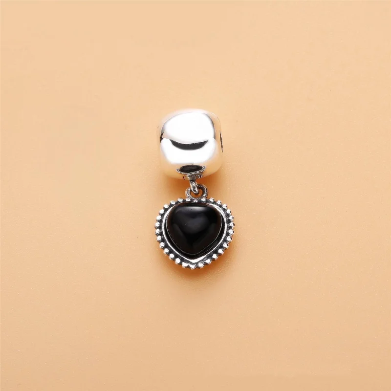 (imagem para) Pingente PANDORA Black&White Attraction - 791046ON - Visualizar 2