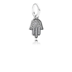 Charm PANDORA de Prata Pendente Brilhante Amuleto de Proteção - 791307CZ (imagem para) Charm PANDORA de Prata Pendente Brilhante Amuleto de Proteção - 791307CZ