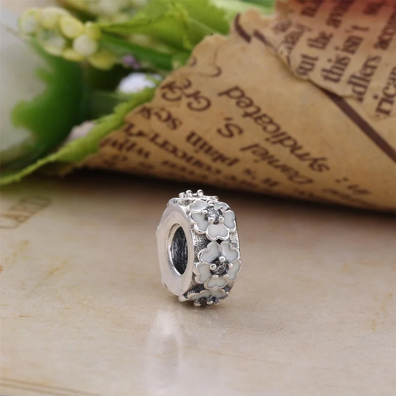 (imagem para) Separador Pandora de prata Prímula rosa - Visualizar 3