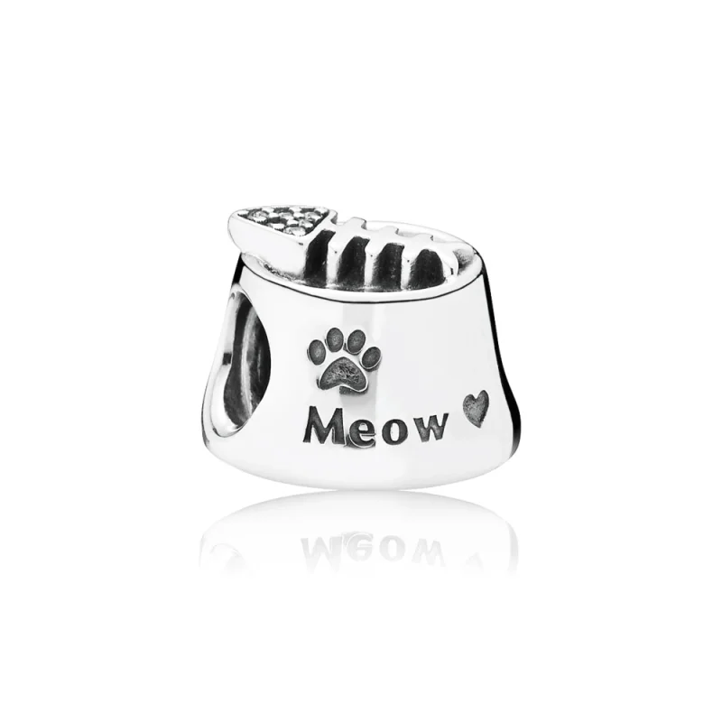 (imagem para) Charm berloques PANDORA Tigela Miau