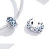 Clipe De Prata Elegância Azul estilo Pandora - SCC1513