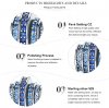 Charm Ritmo Azul life Pandora - SCC129