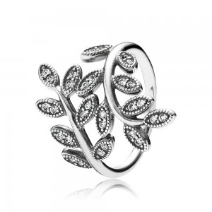 Anel PANDORA de Prata Folhas Encantadas - 190921CZ Anel PANDORA de Prata Folhas Encantadas - 190921CZ