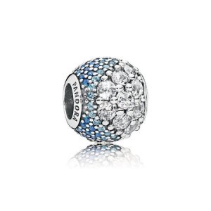 Charm PANDORA Pavê Exuberante Azul - 797032NABMX
