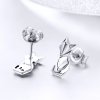 Brincos Petit Raposa Origami estilo Pandora - SCE526