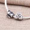 Charm PANDORA de Prata e Ouro Cisnes Apaixonados - 791189