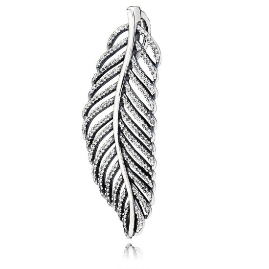Pendente PANDORA para Colar Plumas - 390350CZ  Clique na imagem para fechar