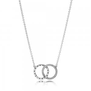 Colar Círculos PANDORA Signature - 396235CZ-45 Colar Círculos PANDORA Signature - 396235CZ-45