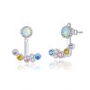 Brincos Petit Bolhas Coloful estilo Pandora - BSE392 Brincos Petit Bolhas Coloful estilo Pandora - BSE392