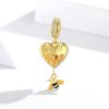 Charm Pendente Amor favo de mel estilo Pandora - SCC1714
