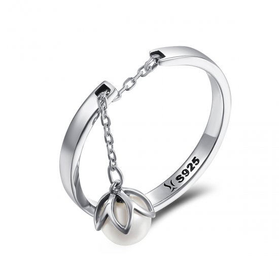 Anel Lágrimas de flores estilo Pandora - SCR165  Clique na imagem para fechar