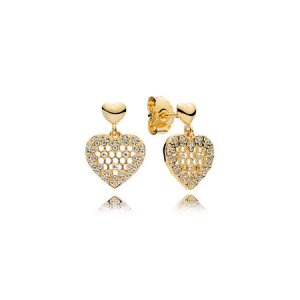 Brinco PANDORAs Shine Favo de Mel - 267068CZ