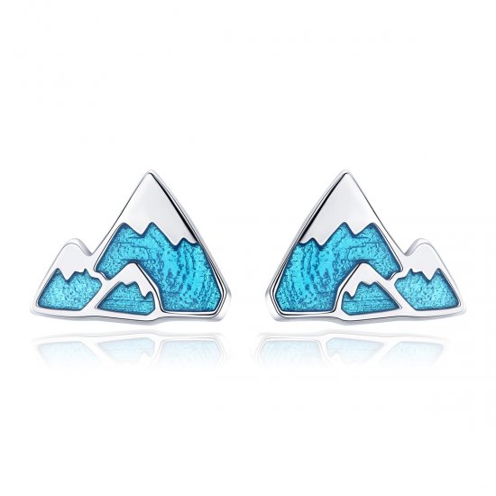 Brincos Petit Iceberg Único estilo Pandora - SCE475  Clique na imagem para fechar