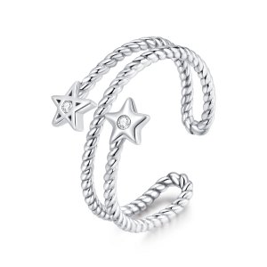 Anel Duas Estrelas life Pandora - SCR718 Anel Duas Estrelas life Pandora - SCR718