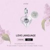 Charm Pendente 100 línguas eu te amo estilo Pandora - SCC1307