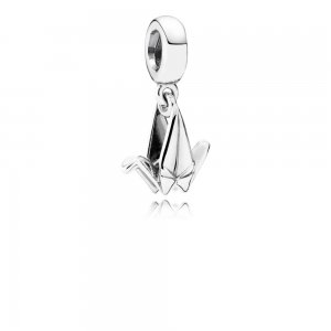 Pingente Pandora de prata Guindaste origami