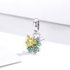 Charm Pendente Dois tons Trevo com abelha estilo Pandora - BSC303