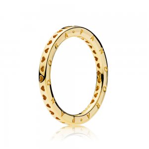 Anel Shine Corações de PANDORA Signature - 167134 Anel Shine Corações de PANDORA Signature - 167134