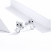 Brincos Petit Gato fofo estilo Pandora - SCE797