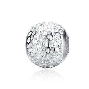 Charm Talão com textura estilo Pandora - SCC1245