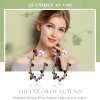 Conjunto de joias Dois tons Cor do outono estilo Pandora - SET005