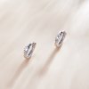 Brinco Argolas Ossos de peixe delicados estilo Pandora - SCE1108