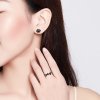 Conjunto de joias Dois tons Pegada estilo Pandora - SET013