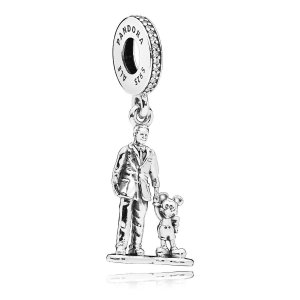 Pingente Pandora de prata Walt Disney e Mickey Mouse Pingente Pandora de prata Walt Disney e Mickey Mouse