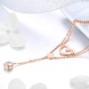 Colar Terra do coração estilo Pandora Rose - SCN317