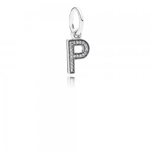 Pingente PANDORA de Prata Brilhante Letra P - 791328CZ Pingente PANDORA de Prata Brilhante Letra P - 791328CZ