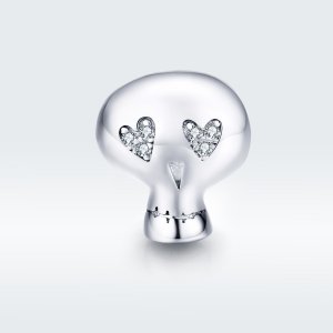 Charm Caveira de halloween estilo Pandora - SCC1362 Charm Caveira de halloween estilo Pandora - SCC1362
