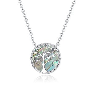Colar Árvore da Vida Colorida estilo Pandora - SCN433 Colar Árvore da Vida Colorida estilo Pandora - SCN433