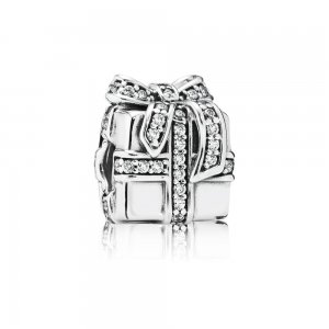 Charm berloques PANDORA Presente Brilhante - 791400CZ
