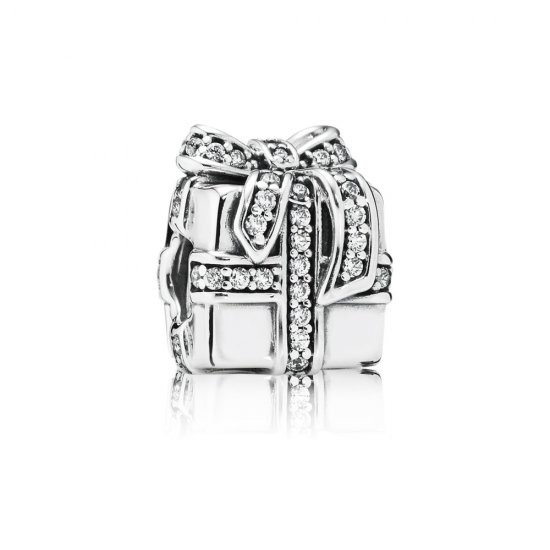 Charm berloques PANDORA Presente Brilhante - 791400CZ  Clique na imagem para fechar