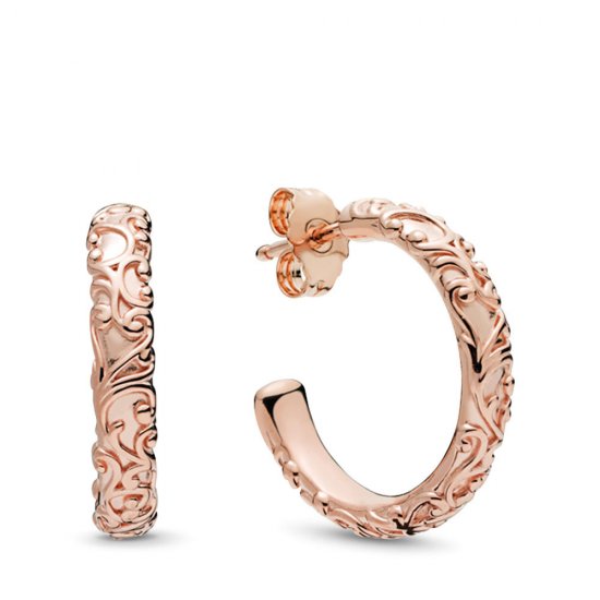Brinco Argolas Beleza Real Pandora Rosa - 287732  Clique na imagem para fechar