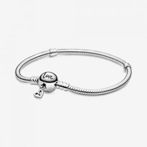 Pulseira corrente de cobra e coração Pandora - 598698C00