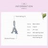 Charm Pendente Flor, Letra A estilo Pandora - SCC1273
