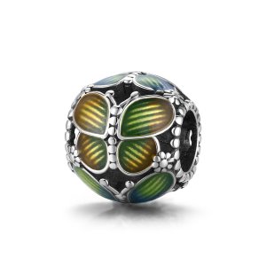 Charm Borboletas fantasia estilo Pandora - SCC1705 Charm Borboletas fantasia estilo Pandora - SCC1705