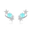 Brincos Petit Interestelar estilo Pandora - SCE701