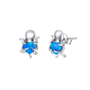 Brincos Petit Polvo adorável estilo Pandora - SCE881 Brincos Petit Polvo adorável estilo Pandora - SCE881