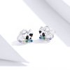 Brincos Petit Guaxinim pequeno estilo Pandora - SCE883