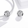 Charm Flores com orifícios, letra W estilo Pandora - SCC1444-W